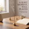 6Pcs Gold Mini Brass Incense Holder, Incense Cone Holder, Portable