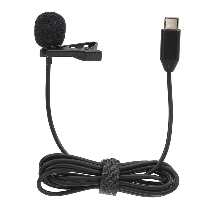 Wireless Lavalier Microphone ‑34dB Metal Lapel Mic for Insta360 ONE