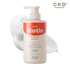 Amino Biotin All-Powerful Shampoo 500ml / Alleviates hair loss symptoms + adds volume to roots / 아미노비오틴 올파워풀 샴푸 500ml  탈 모 증상 완화+뿌리 볼륨감