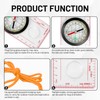 Leogony 4 Pcs Compass Hiking Set, 3 Navigation Compas Keychains