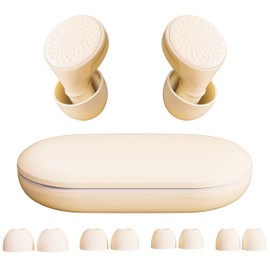 Ear Plugs for Sleeping Noise Cancelling, 45dB for Noise Reduction, Noise-Reducing Earplugs for Sleeping, Concerts, Shooting, Silicone Hearing Protection Earbuds with 8 Eartips (Beige, One Size)