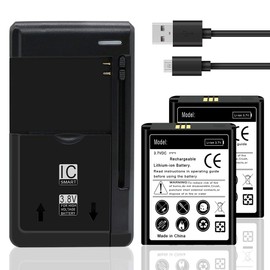 ReelWonder Large Power 2X 2280mAh Standard Battery Intelligent Wall Charger Cable Compatible with Ellipsis Jetpack MHS900L PP 4G LTE Mobile Hotspot