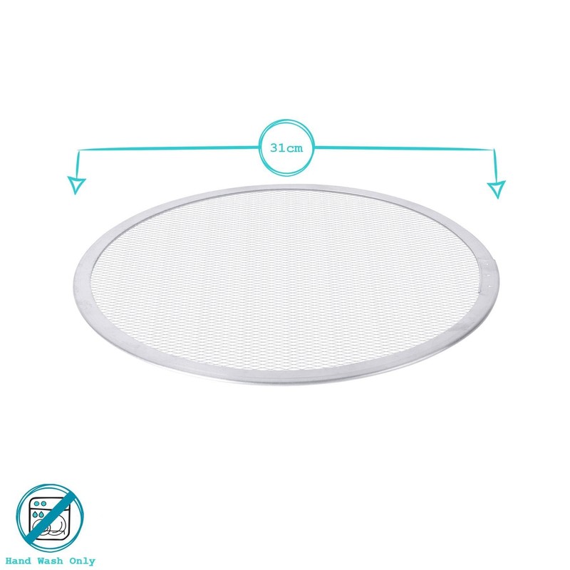 Argon Tableware 2X 12 Inch Aluminium Pizza Tray - Medium