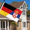 Large 90 x 150 cm Germany Serbia Flag, Large 150D