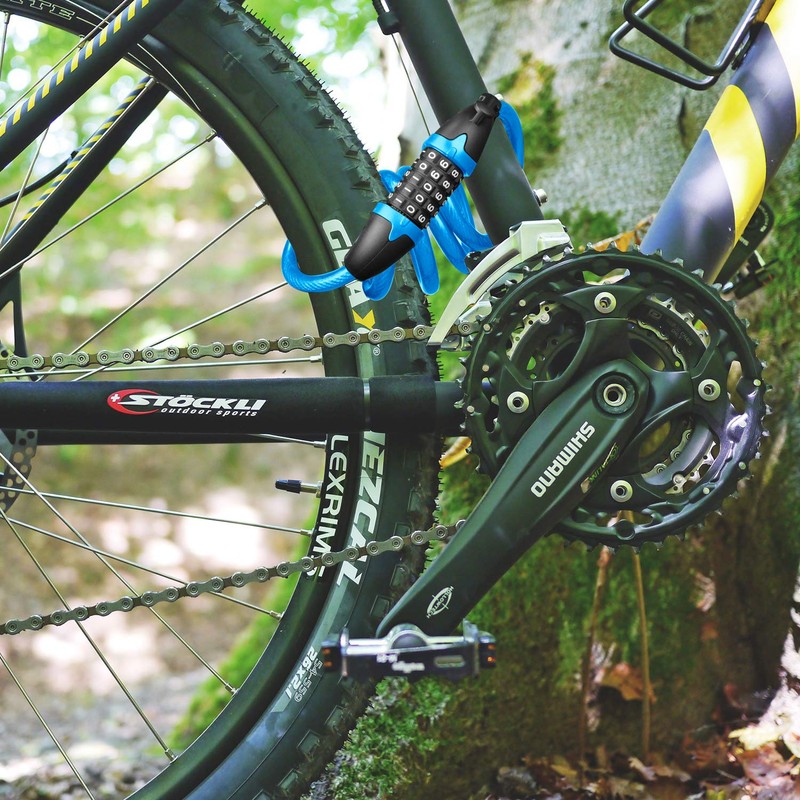 Opaza Bike Lock with 5-Digit Code, 1.2 m/4 ft Bicycle
