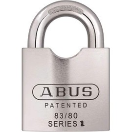 ABUS 83/80 300 Schlage Rekeyable Chrome Plated Brass Padlock, Zero Bitted