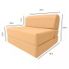 Amfuton Sleeper Chair Folding Foam Beds, Portable Foldable Bed 6