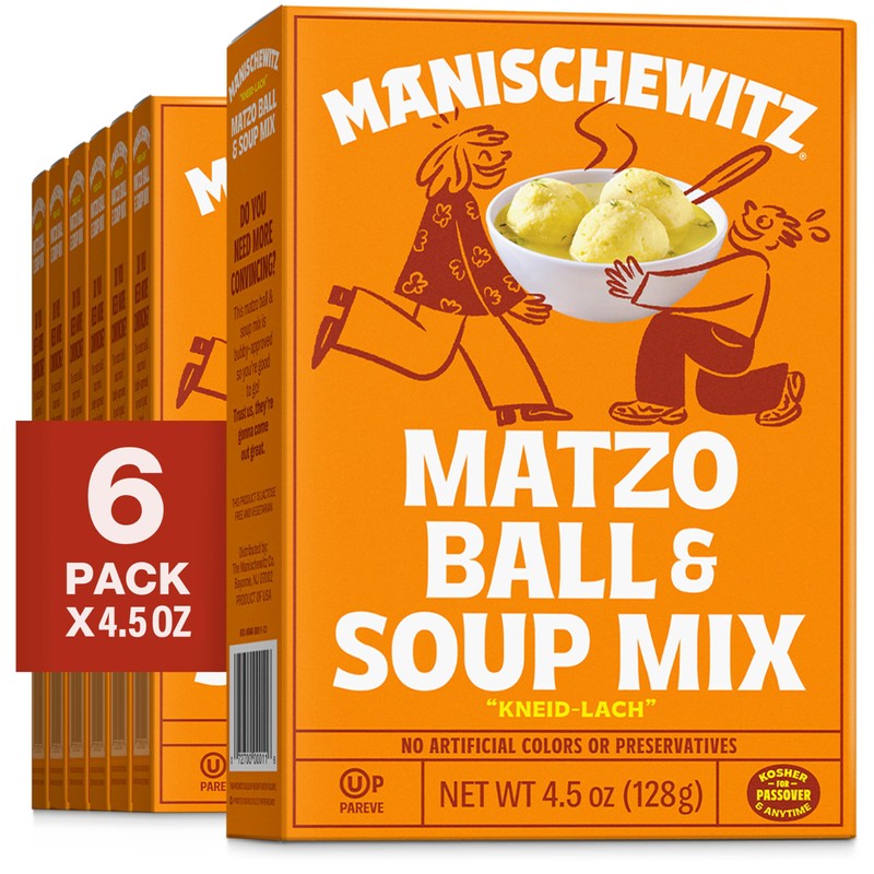 Manischewitz Matzo Ball and Soup Mix, 4.5oz (6 Pack) |