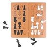 Wooden Chess Game Children Adult Portable Funny Folding Chess Board
