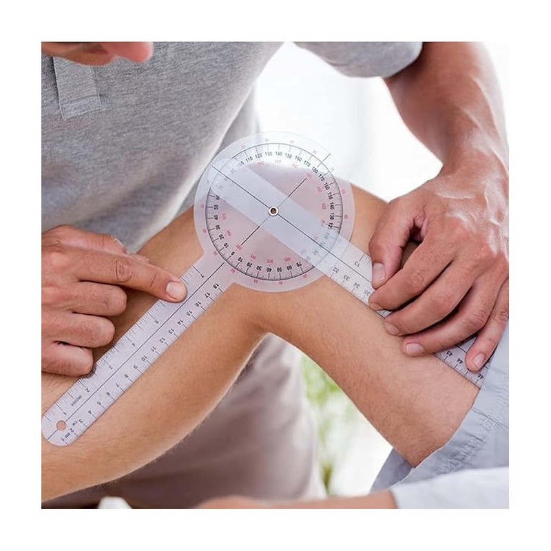 12 inch goniometer,360 Degree goniometer physical therapy,Transparent Orthopedic angle measuring