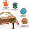 Ragged Rose Cotton Tablecloth for a 6-7 Ft Table -