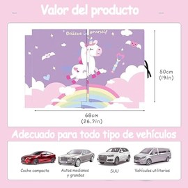 Parasol Ventana Lateral de Dibujos Animados, parasol coche nino, parasol magnético para coche, protector de sol para carro niño, cortina para auto tu 