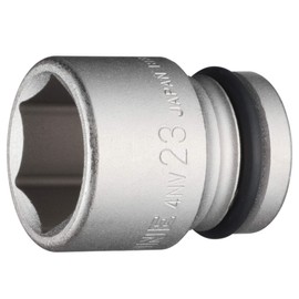 TONE HP4NV-23 Impact Socket 0.5 inch (12.7 mm) (1/2 mm), Double Side Width 0.9 inches (23 mm)