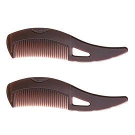 2 Pieces Dandruff Comb,Hollow Tooth Comb for Dandruff Scalp,Press Type Hair with Skin Scraping Handle,Scalp Care for Women Men