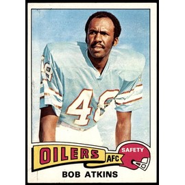 1975 Topps # 357 Bob Atkins Houston Oilers (Football Card) NM Oilers Grambling