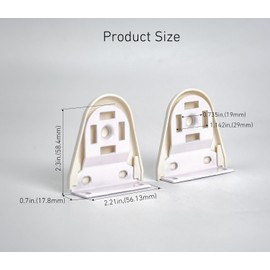 HUIYEETEX Replacement Spare Repair Parts, R8 Skyline Roller Blind Clutch Kit,Metal Bracket, End Plug, Roller Shade Clutch for 1.5" (38mm) Tube