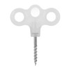 10pcs Luminous Camping Tent Pegs Set ABS 3 Hole Screw
