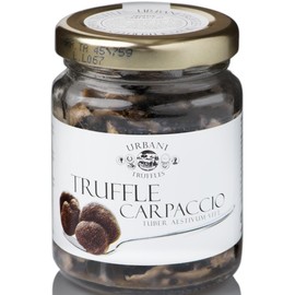 Urbani Truffles Shaved Summer Black Truffle Carpaccio 2.6 oz - Exquisite Italian Black Truffle Seasoning, Sliced Truffles for Pasta, Risotto, Meats & Sauces, Gourmet Gift & Fancy Cooking Ingredients