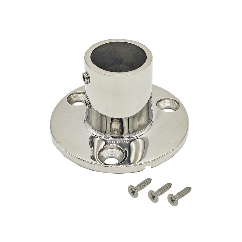 Douzime 90 Degree Boat Deck Handrail Rail Fitting Round Base