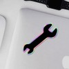 Holographic Decal Stickers of Wrench Premium Waterproof Vinyl Decal Stickers