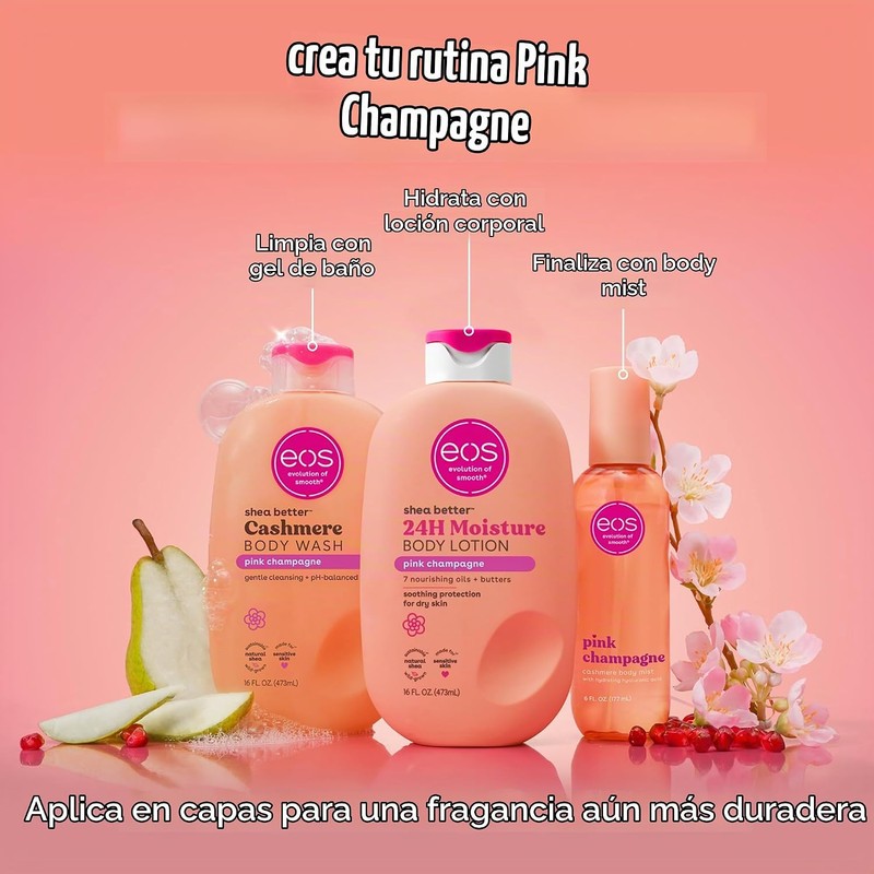 eos Essentials Bundle - Gel de baño, niebla corporal, loción