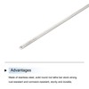 uxcell 1mm x 250mm Stainless Steel Round Rod, Metal Solid