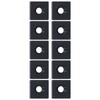 10Pcs Profile End Caps Aluminum Alloy Single Hole Cover Plate