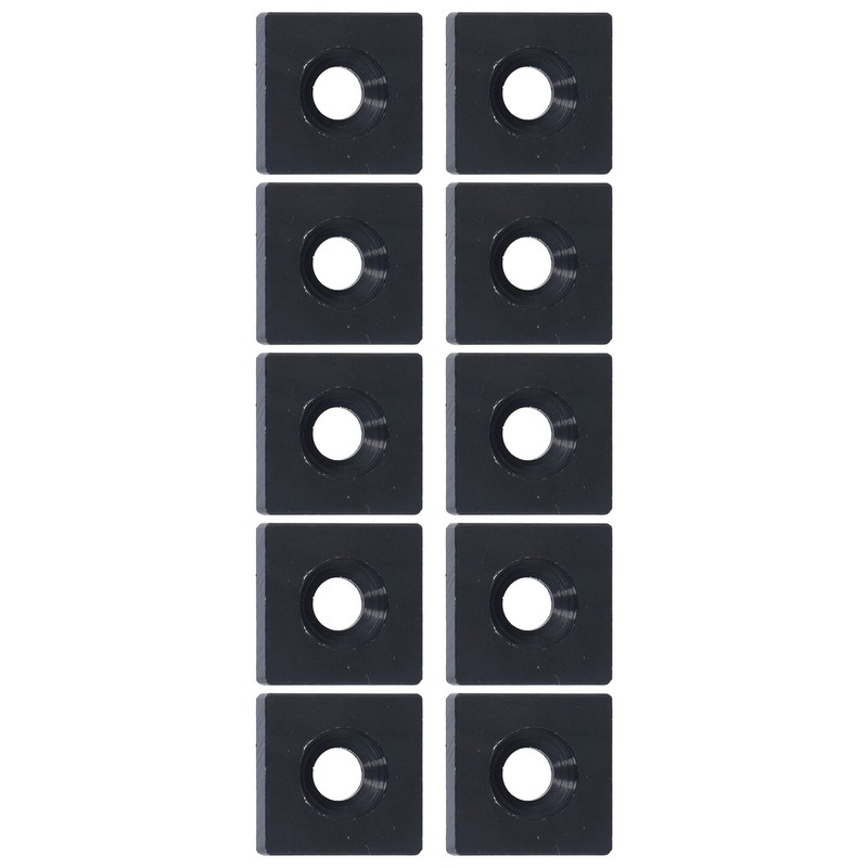 10Pcs Profile End Caps Aluminum Alloy Single Hole Cover Plate