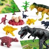 BLmukce Dinosaur Toys for Kids 3-5,Dinosaur Truck with 8 Dinosaur