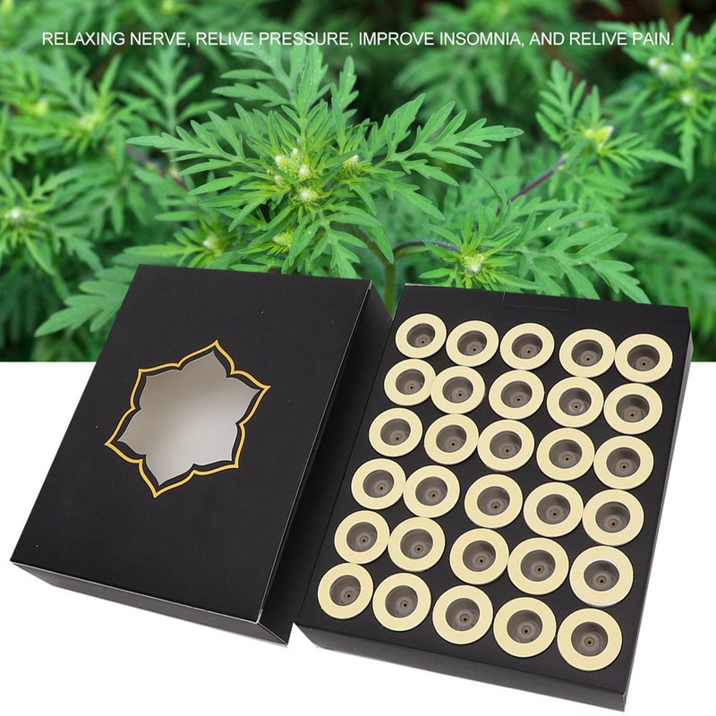 60pcs/box Moxa Stick Moxa Roll Sticker Moxibustion Massage Home Tool