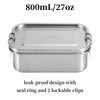 UPTRUST Stainless Steel Lunch Box, 800ML/27oz, Metal Bento Boxes with