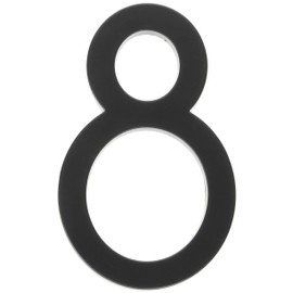 Hy-Ko Products FM-6/8 Floating House Number 8 (EIGHT) 6" High Black