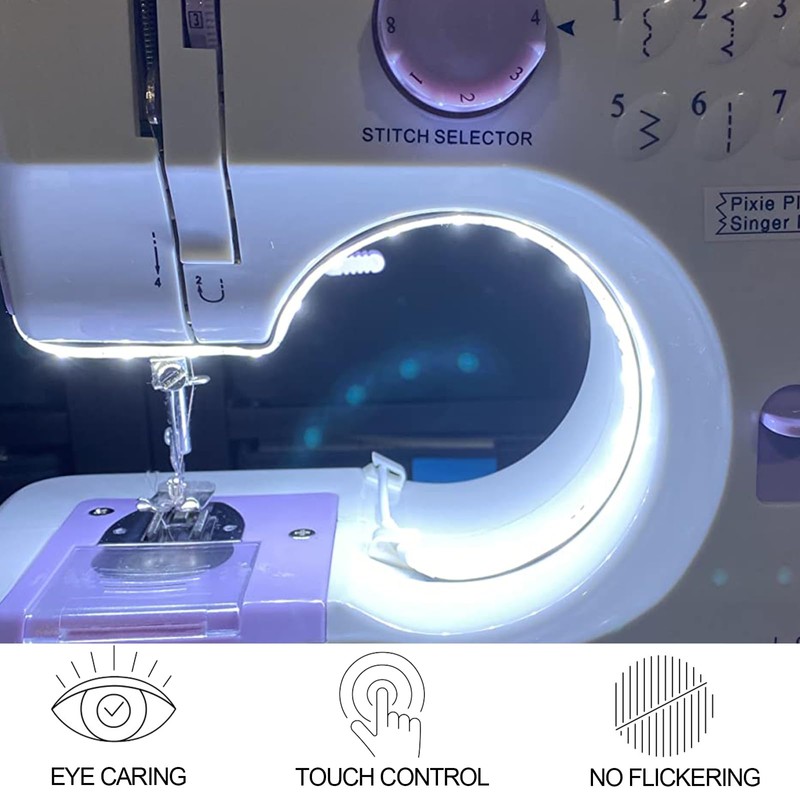 Hanbaak Sewing Machine LED Light Strip, Adhesive LED Sewing Strip