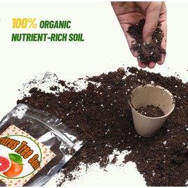 Doter Citrus Tree Potting Soil Mix, Organic Loamy Potting Soil for Potted Lemon or Lime Tree, Special Blend for Indoor Oranges, Lemons, Limes and More