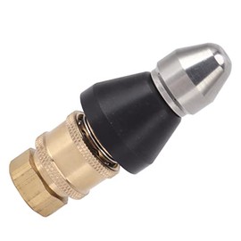 Domary Pressure Sewer Jetter Nozzle Stainless Steel G1/4 Adapter for