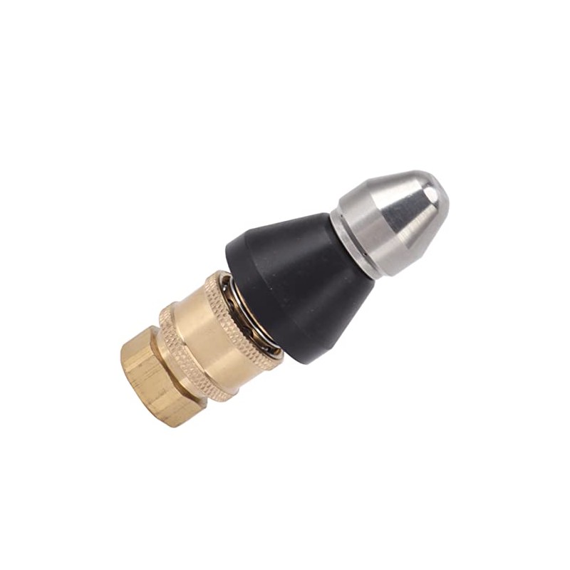 Domary Pressure Sewer Jetter Nozzle Stainless Steel G1/4 Adapter for