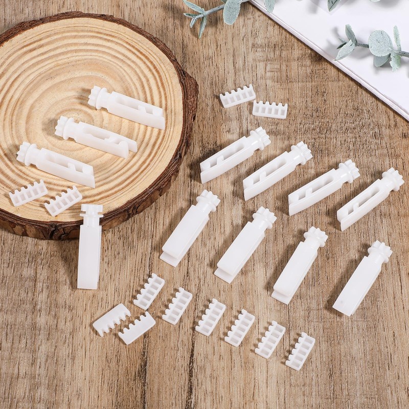 12 Sets Vertical Blinds Replacement Stem and Gear, White Vertical