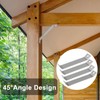 Heavy Duty Corner Brackets 4 Pack Corner Braces, 45° Support