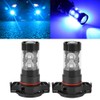 2PC 50W 6500K Blue LED Headlight Bulbs Kit Fog Light