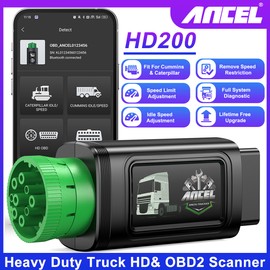 ANCEL HD200 Heavy Duty Truck OBD2 Scanner Diagnostic Speed Limit Code Bluetooth