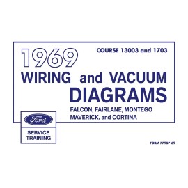 1969 Ford Falcon/Fairlane/Montego/Maverick Wiring Diagrams - 11x17 in COMB Bound