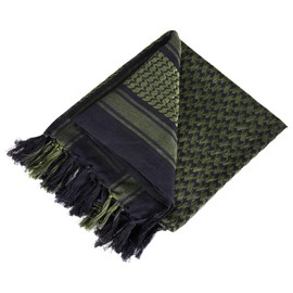 Free Soldier Triangular Unisex Shemagh Neck / Head Scarf, 100% Cotton, Tactical / Arabic / Desert Scarves, 110 x 110 cm, green, 110*110cm