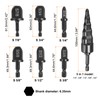 uxcell 7Pcs Swaging Tool Drill Bit Set 1/4" 3/8" 1/2"
