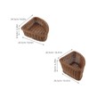 2Pcs Triangle Corner Storage Basket Imitation Rattan Woven Corner Tray