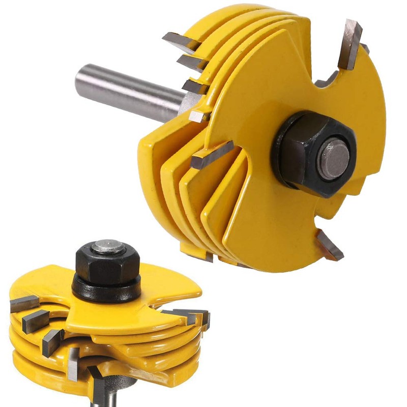 Bestgle 1/4 Inch Shank Slot Cutter Router Bits Adjustable 3