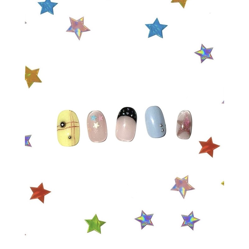 [Self-made] Kiki Unique Nail - Coffin Egg Tips / [자체제작]