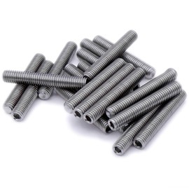 M2 (2mm x 5mm) Hex Socket Grub Screw (Cup Point) - Stainless Steel (A2) (Pack of 20)