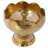 Handmade Indian puja Golden Oil lamp for Diwali Pooja Article