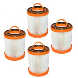HQRP 4-Pack Dust Cup Filter Compatible with Electrolux Sanitaire SC5745, SC5747, SC5845A, SC5745A, SC5745B, SC5747G Commercial Vacuum Cleaners, 71738A-4 62136A DCF-3 Replacement