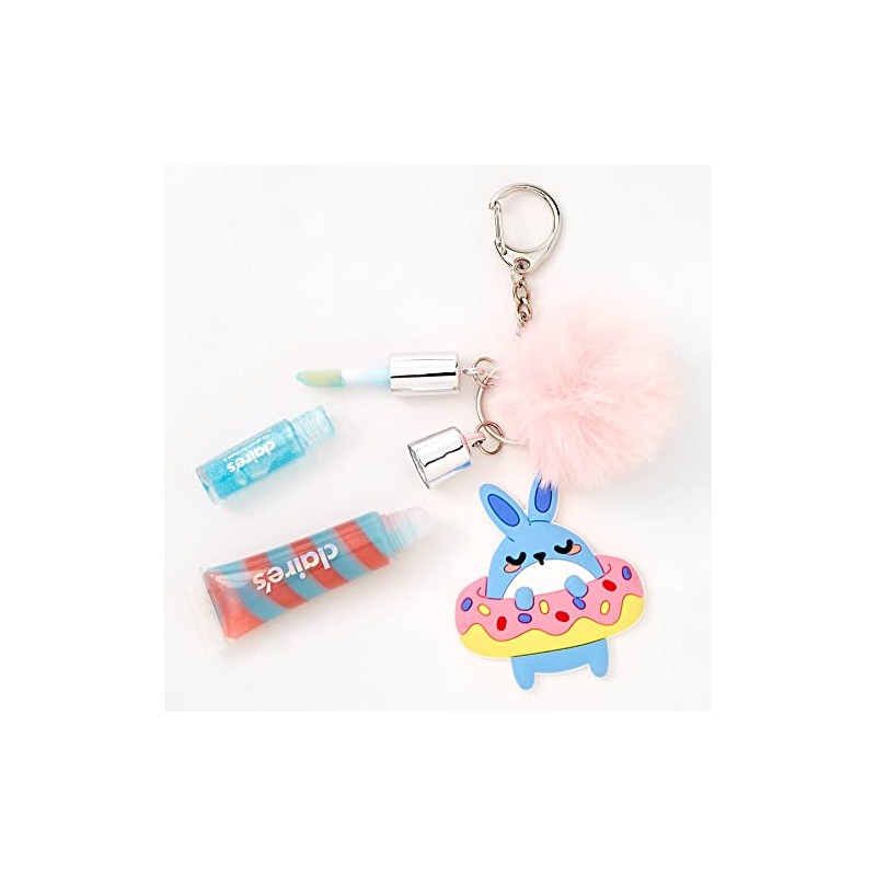 Donut Bunny Lip Gloss Keychain